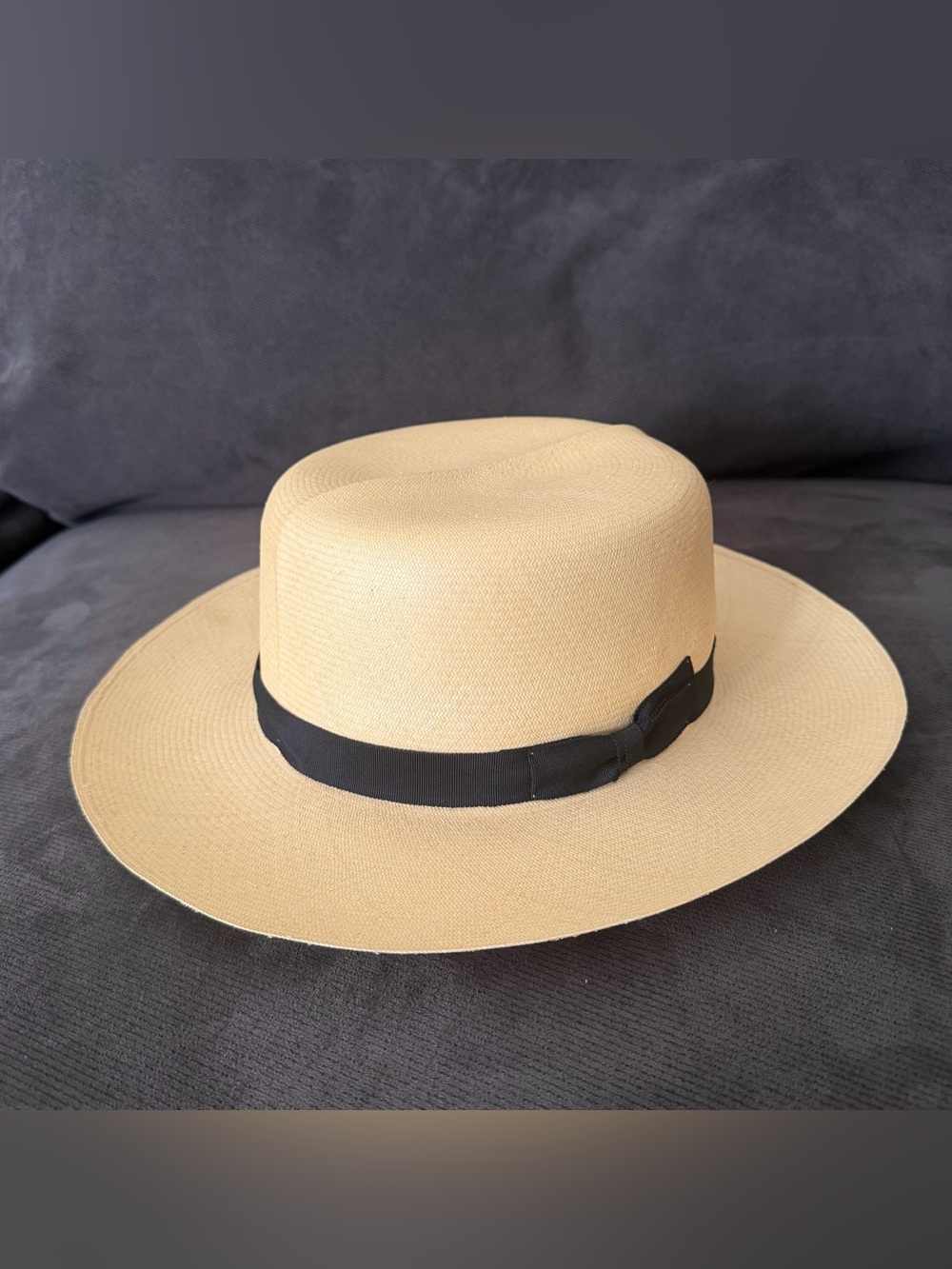 NWT Pantropic Panama Hat Sebastopol CA California Cream With Black Band Size XL